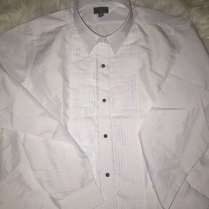 Men Tuxedo style long sleeve shirt